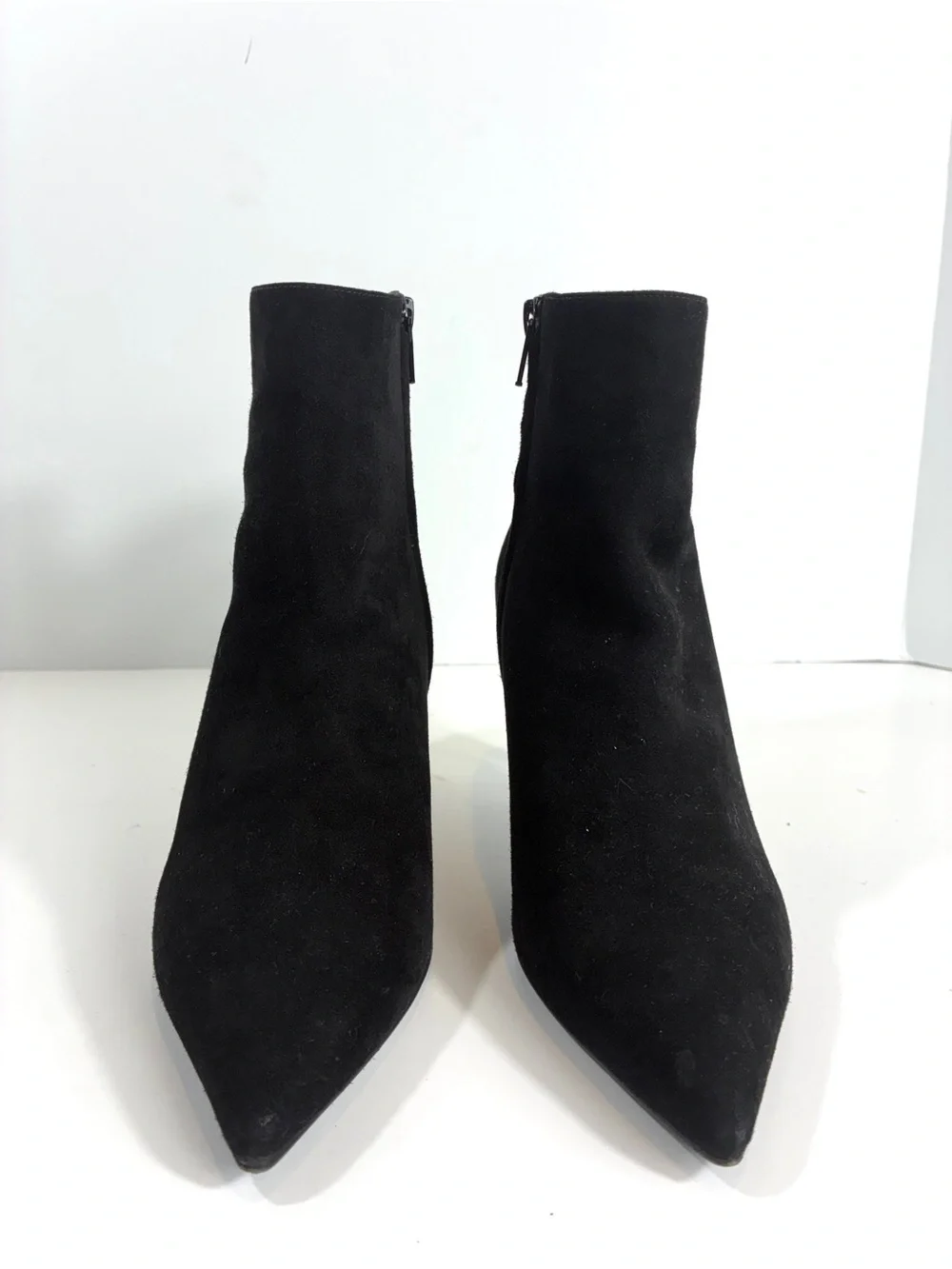 Saint Laurent Black Suede Ankle Boots Size 38.5 US 8.5